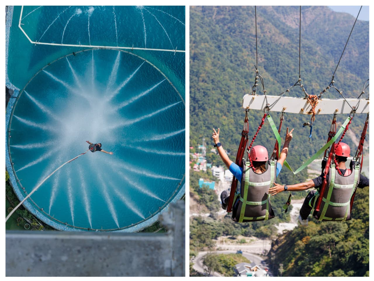 Combo 6 (Splash Bungee + Tower Top Swing) – Rishikesh — photo 1