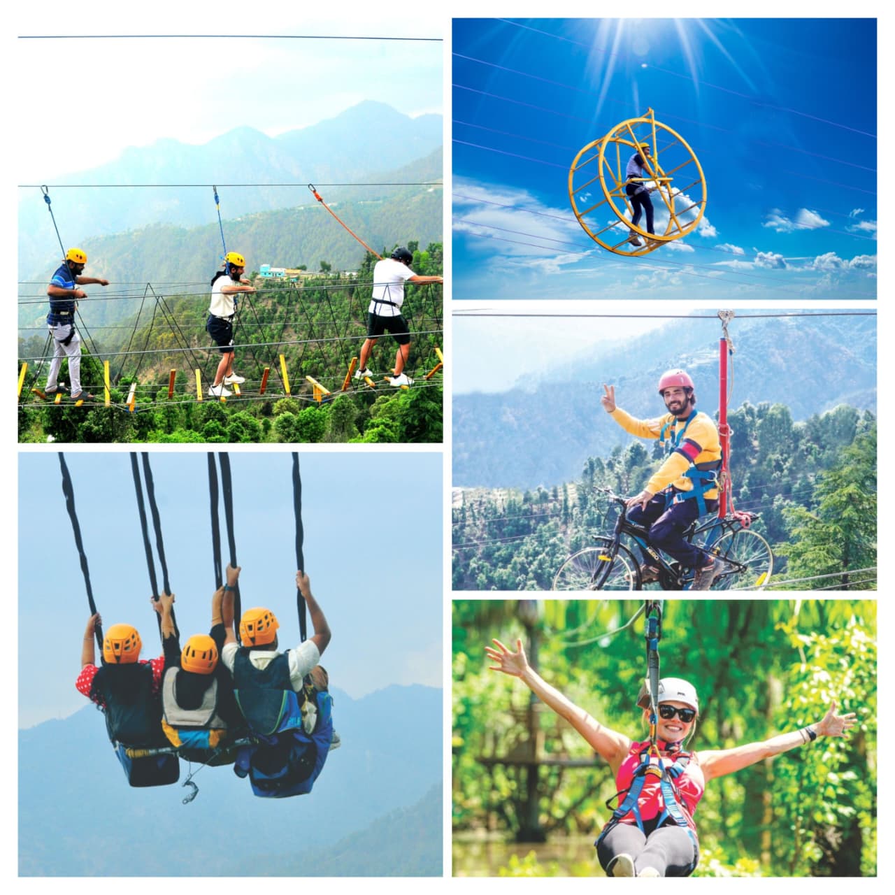 Combo 2 (Giant Swing + Sky Cycling + Zip Line + Horizon Bridge + Sky Roller) – Kanatal Outdoor Adventure – Mussoorie — photo 1