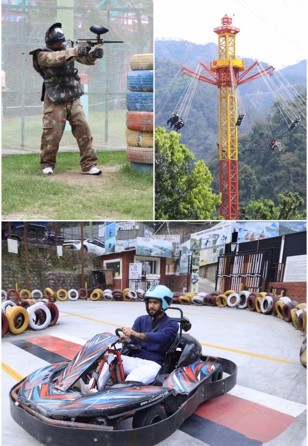 HAP Combo 5 : Paintball + Go-Kart (3 Rounds) + Skyswinger – Rishikesh — photo 1