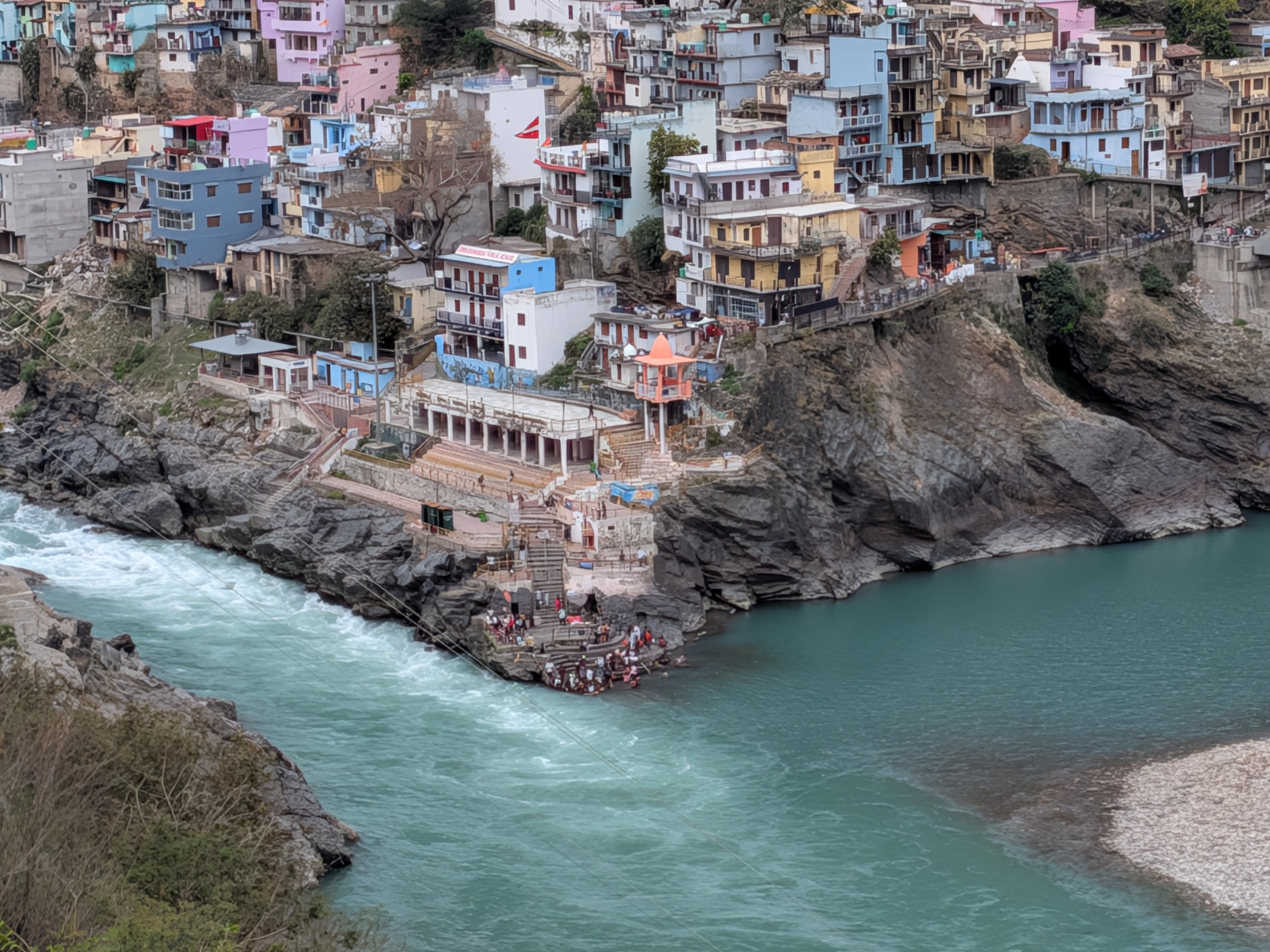 Bhagirathi Alaknanda Sangam in Devprayag