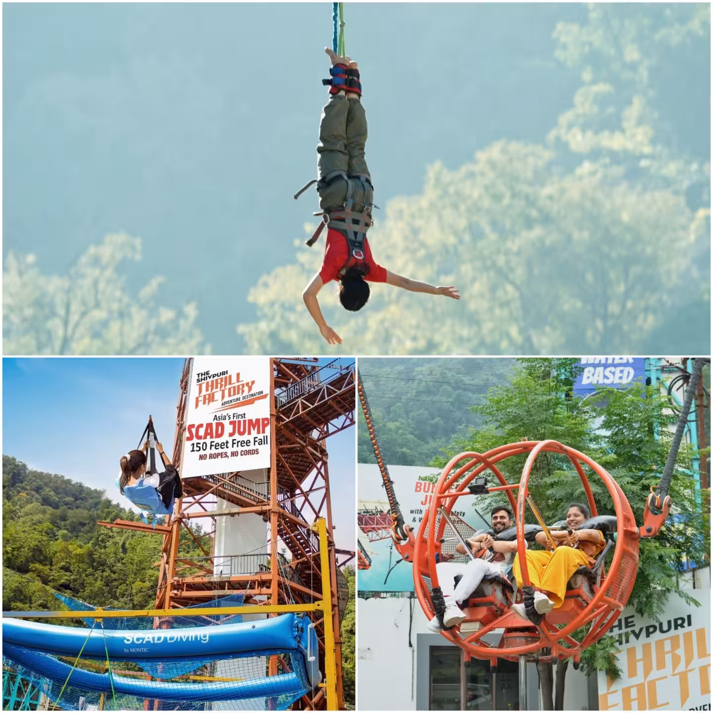 Thrill Combo 2.1 (Bungee Jump + Reverse Bungee + SCAD Jump) – Rishikesh — photo 1