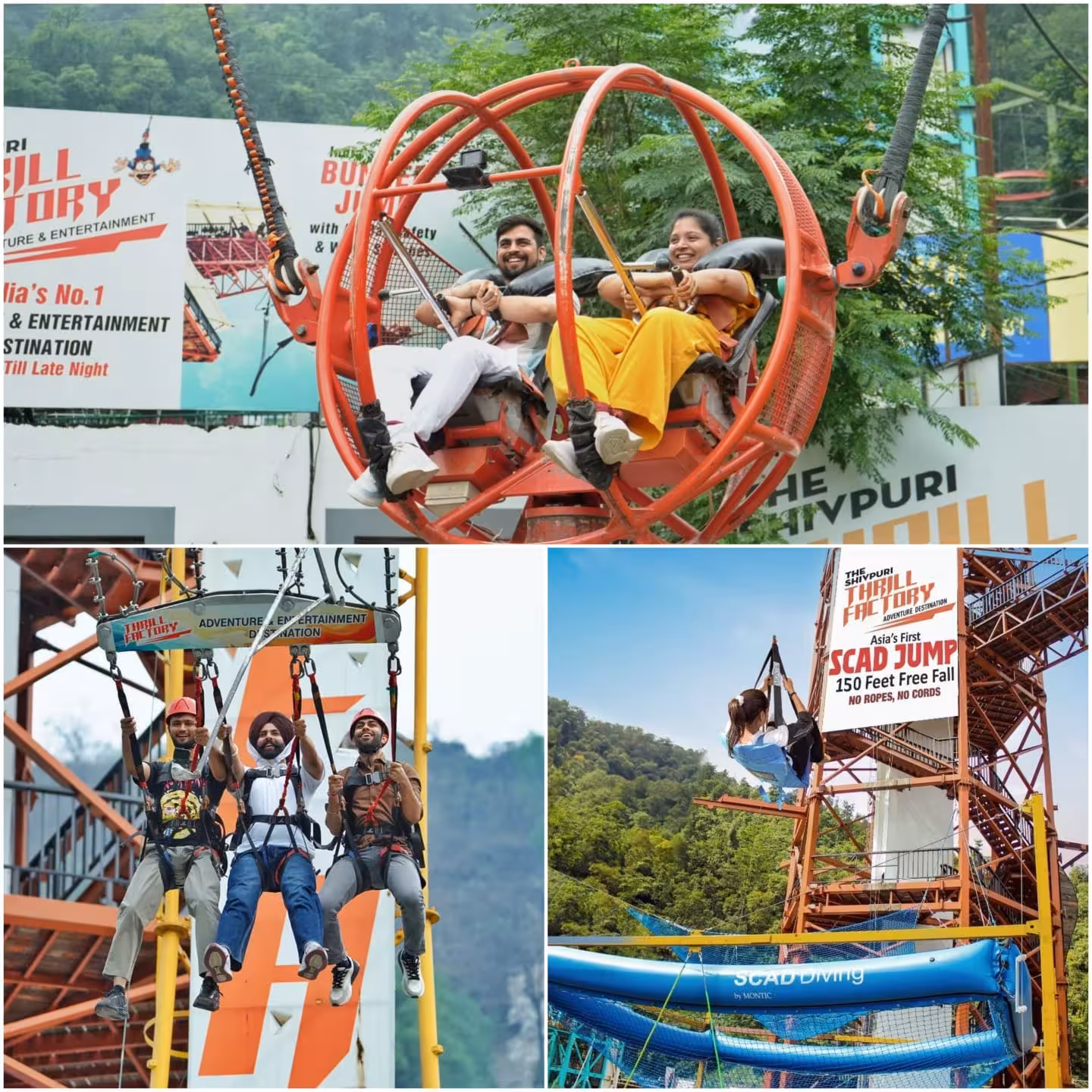 Thrill Combo 2.4 (Reverse Bungee + Giant Swing + SCAD Jump) – Rishikesh — photo 1